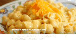 Desktop Screenshot of homemademacaroni.com