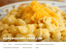 Tablet Screenshot of homemademacaroni.com
